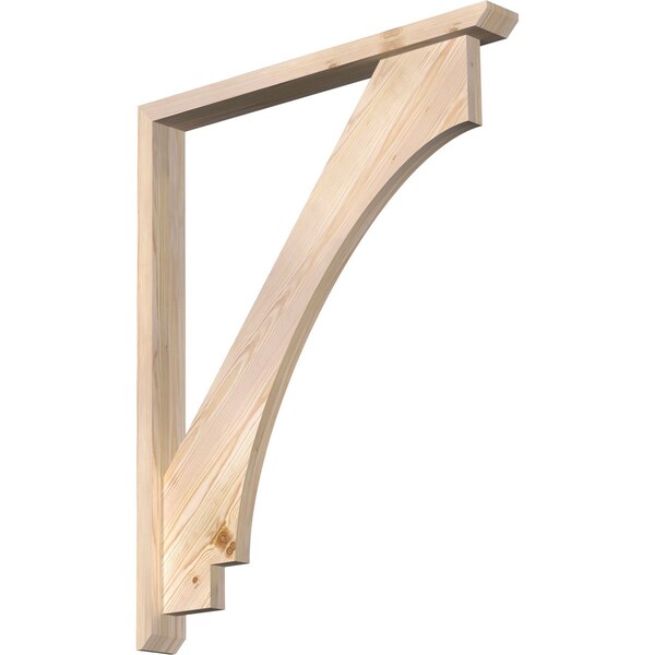 Ekena Millwork Imperial Slat Smooth Bracket w/ Offset Brace, Douglas Fir, 3 1/2"W x 32"D x 40"H BKT0402X32X40IMP06SDF - main